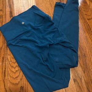 Lululemon Athletica Blue Ultra High Rise Align Lined Leggings 31" Inseam Size 4